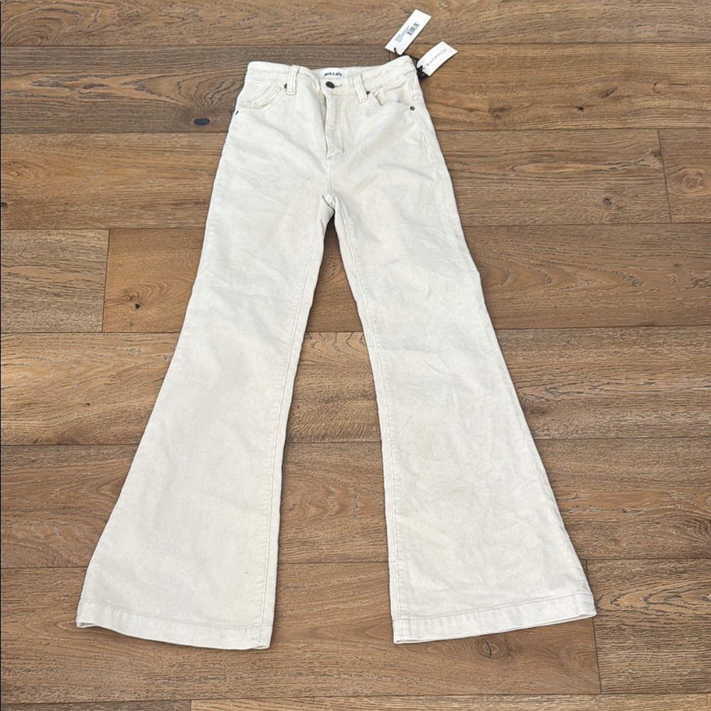 ROLLA'S Cream Flare Jeans